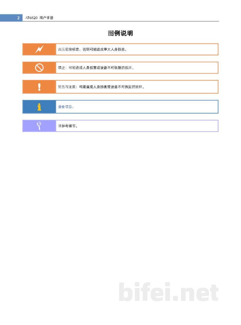 常州安柏  AT6820  绝缘电阻测试仪  -  使用说明书预览图2