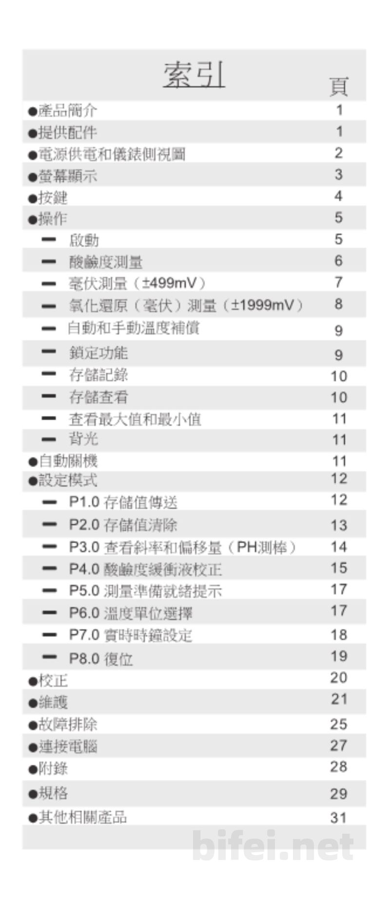 台湾衡欣 氧化还原/酸碱度两用仪表 8651/8551 - 使用说明书预览图2