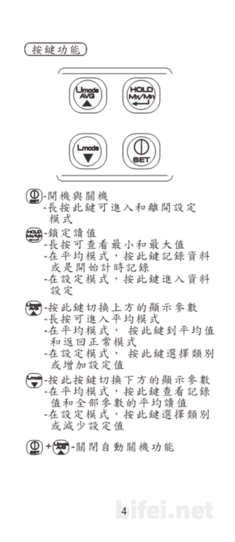 台湾衡欣 超灵敏大扇叶蓝牙风速计 89161/89171/89191 - 使用说明书预览图5