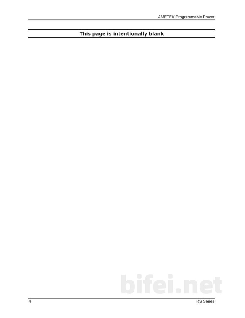 阿美特克 交流电源 RS系列 - 使用说明书预览图4