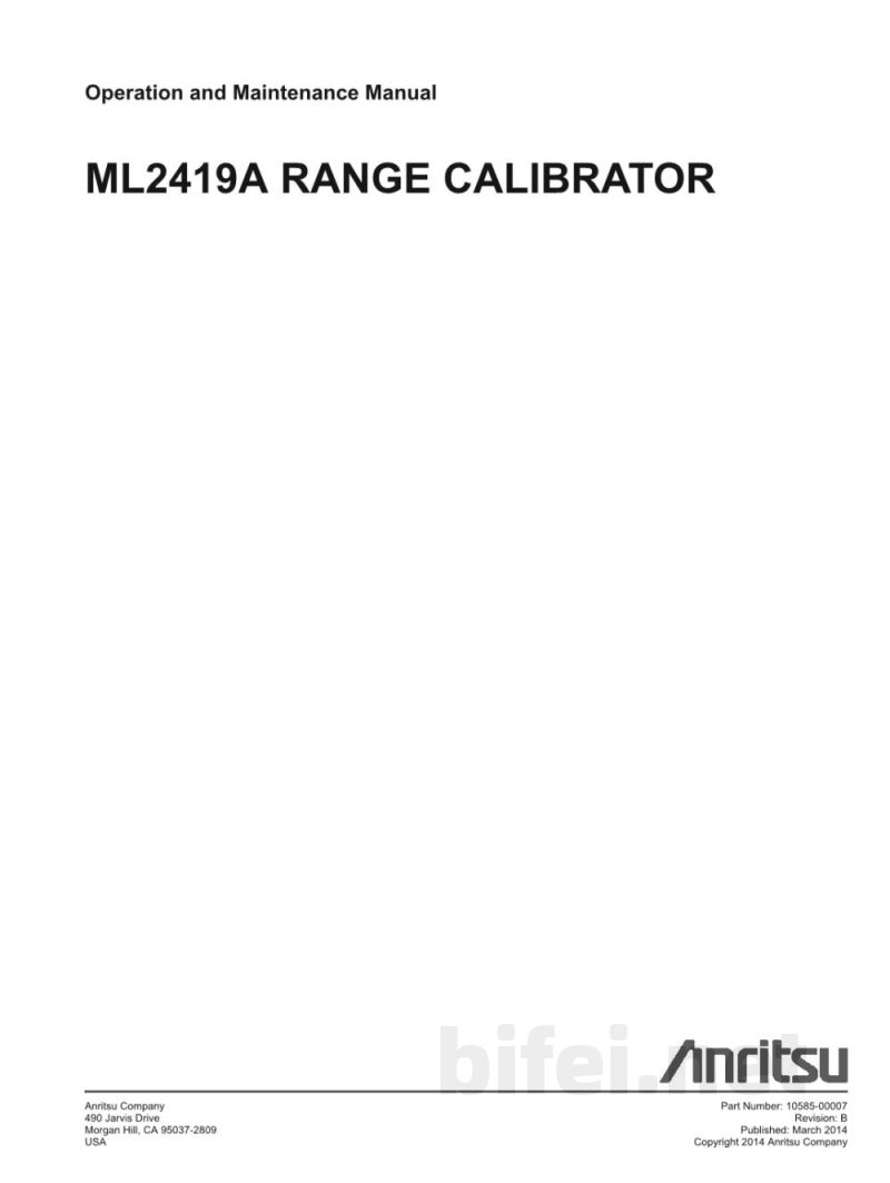 说明书-安立 ML2437A功率计预览图1