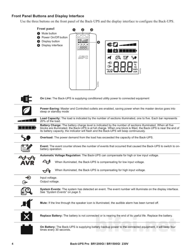 说明书-APC BR1500GI备用电池预览图4
