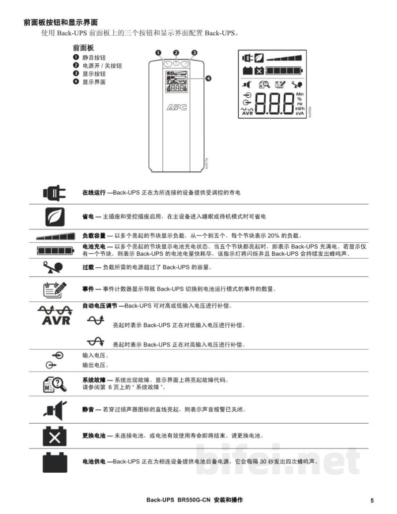 说明书-APC BR550G-CN备用电池预览图5