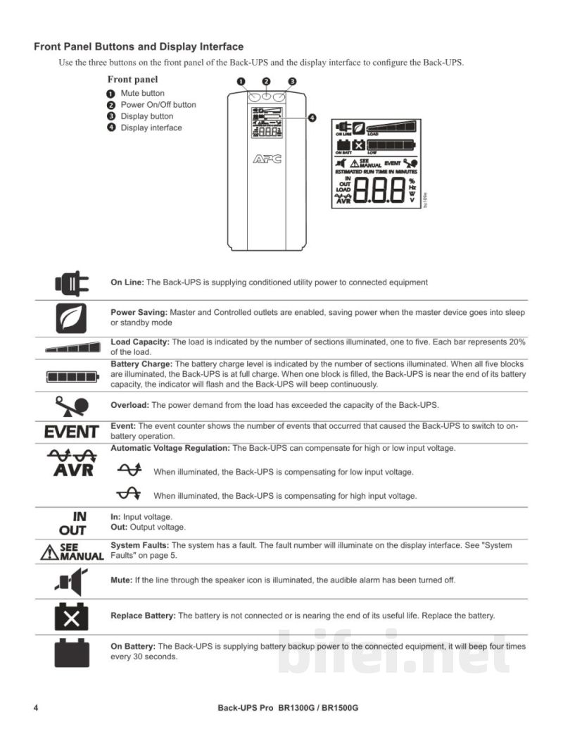 用户手册-APC BR1500G备用电池预览图4