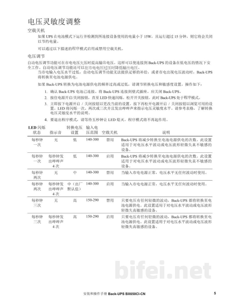 说明书-APC BX650CI-CN备用电池预览图5