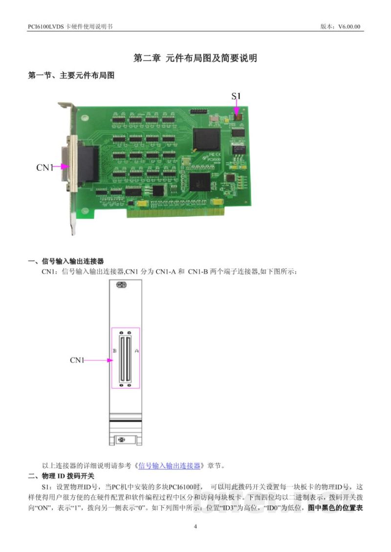 使用说明书-北京阿尔泰 PCI6100 输入/输出卡 预览图5