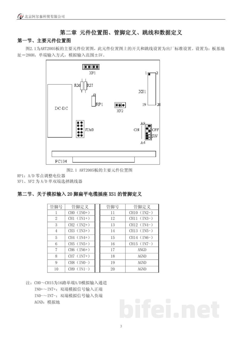 使用说明书-北京阿尔泰 ART2005/ART2005A 数据采集卡 预览图4