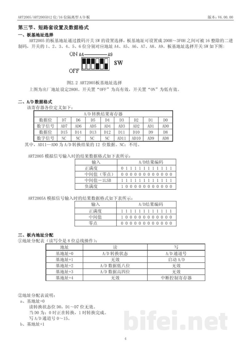 使用说明书-北京阿尔泰 ART2005/ART2005A 数据采集卡 预览图5