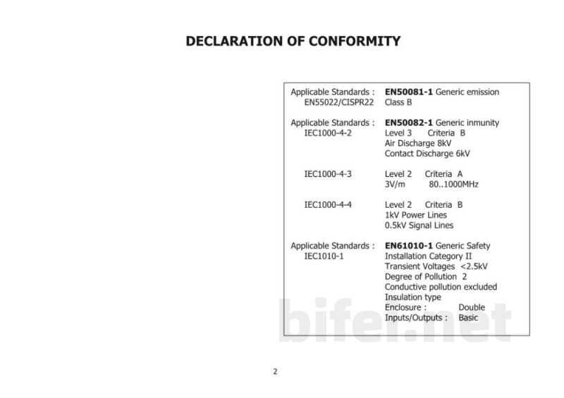 波司特 低成本数字显示器 9186 - 英文使用说明书预览图2