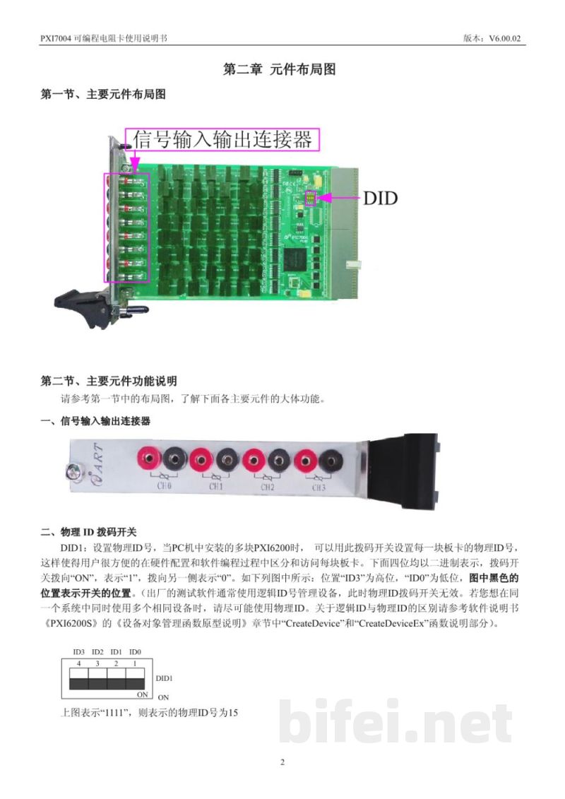 使用说明书-北京阿尔泰 PXI7004 可编程电阻卡 预览图4
