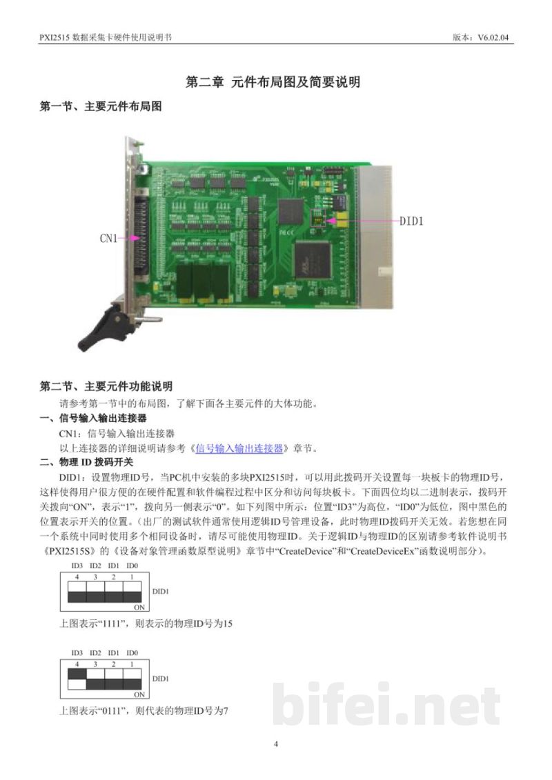 使用说明书-北京阿尔泰 PXI2515 光隔离DI/PWM采集卡 预览图5