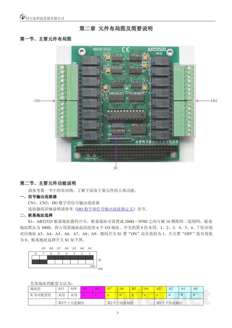 使用说明书-北京阿尔泰 ART2523 16路继电器输出卡 预览图4