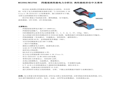 德国美翠 四通道高性能电力分析仪 MI2592/MI2792