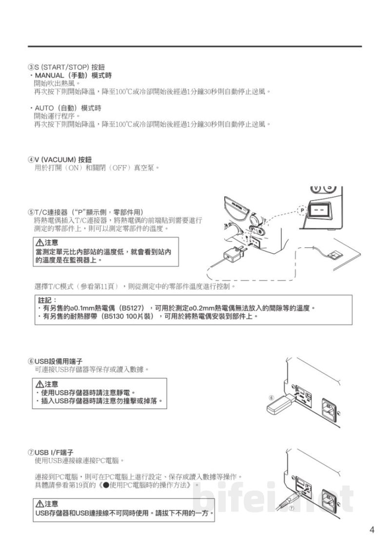 使用说明书-日本白光 FR811 扁平集成电路拔放台 预览图5