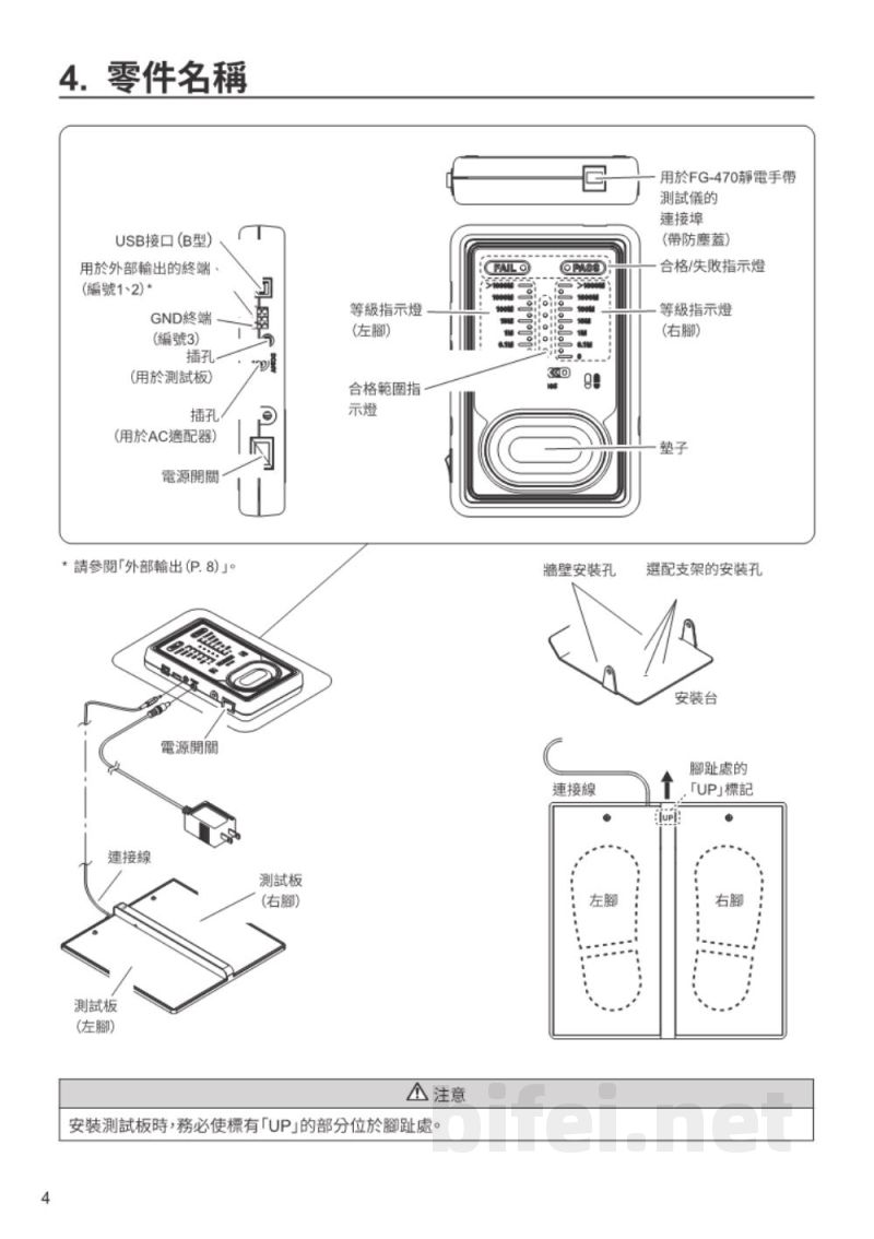 使用说明书-日本白光 FG-465 鞋类测试仪 预览图4